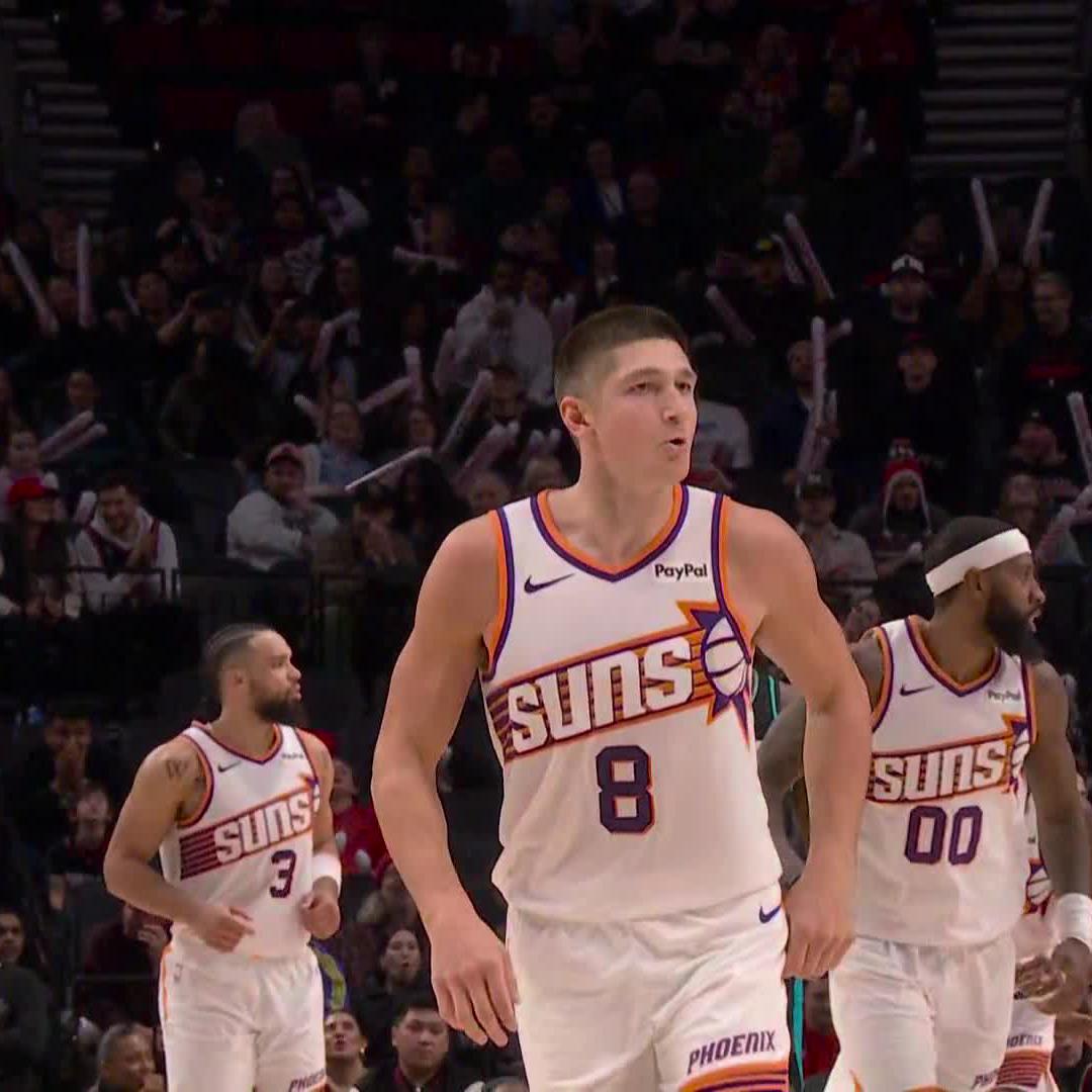 "This is just cold blooded" Grayson Allen buries the TOUGH step back to finish off the Blazers!