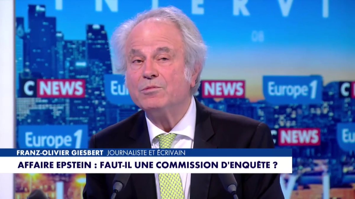 Affaire Epstein : "Il faut une commission d'enquête" lance Franz-Olivier Gisbert #LaGrandeInterview #Europe1