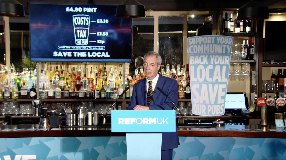 When pubs close, it is a social disaster for the community. Reform UK has a plan to save our pubs. 🍻
