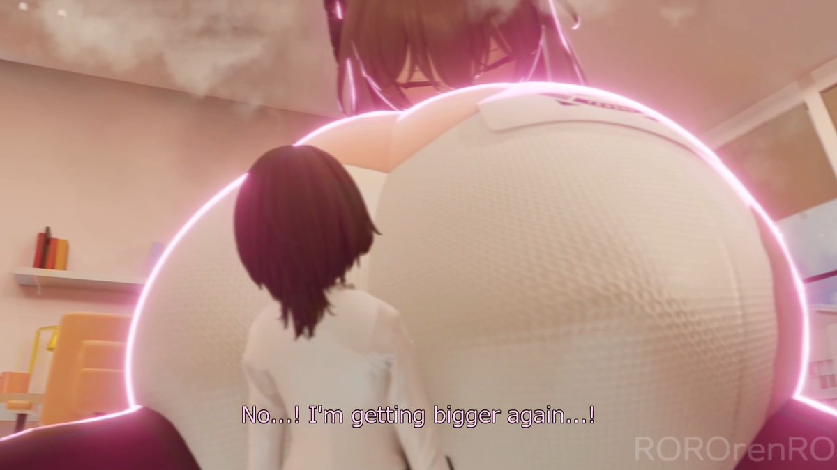 It's absolutely wonderful when a girl's heart races so wildly in front of her beloved that her breasts and body grow bigger...! I've uploaded the English translation version of this video to Fantia and Patreon.