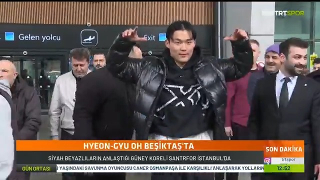 Beşiktaş'ın yeni forveti Hyeon-Gyu Oh'dan kartal pençesi. 🦅