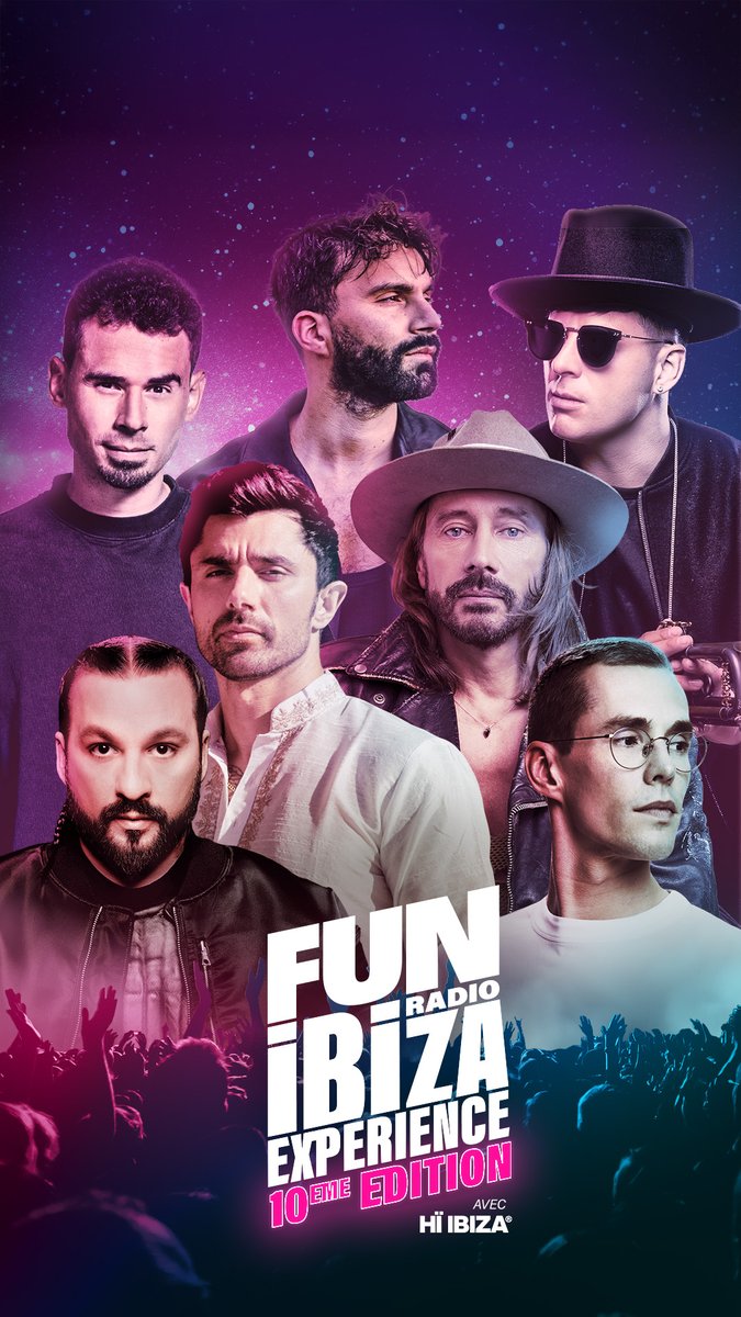 Afrojack b2b R3Hab, Bob Sinclar, KSHMR, Lost Frequencies, Steve Angello, Timmy Trumpet… ils seront avec vous le vendredi 17 avril pour fêter les 10 ans de Fun Radio Ibiza Experience 👀🤝 Qui avez-vous le plus hâte de voir ? 😍 L’évènement est COMPLET ! Pour reporter les ultimes places, une seule façon : écoutez Fun Radio 🩷