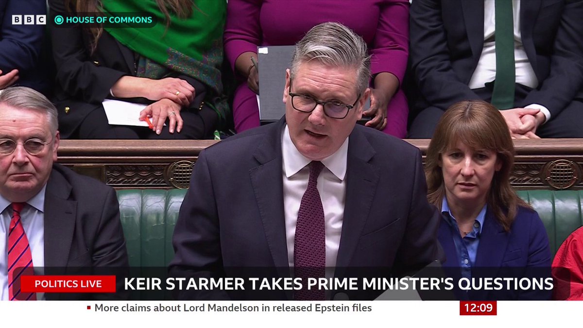 Conservatives leader Kemi Badenoch asks again what Keir Starmer knew about Mandelson's relationship with Epstein after his conviction The PM says he was sacked after new information in September, but due diligence was carried out #PMQs: