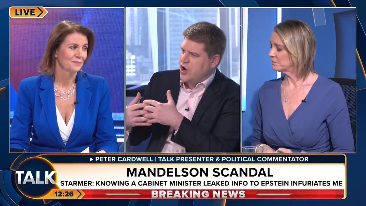 🚨"Isn't it funny how Mr Detail, Mr Rules and Mr Moral didn't seem to know the detail, rules or follow the process." Peter Cardwell slams Keir Starmer after the PM accused Peter Mandelson of lying to him about his relationship with Jeffrey Epstein. Julia Hartley-Brewer | Peter Cardwell