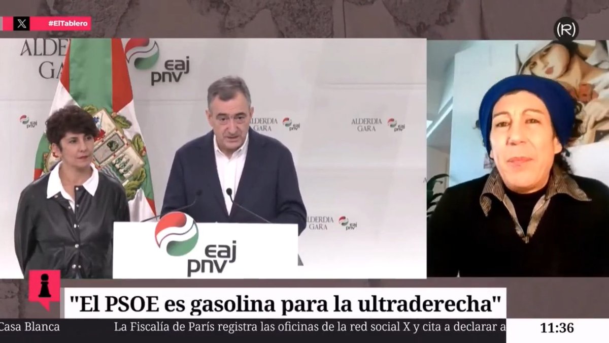 Jule Goikoetxea: “El PNV te llama violento si echas una piedra, pero si echas a una familia de piso eres un gran demócrata”.