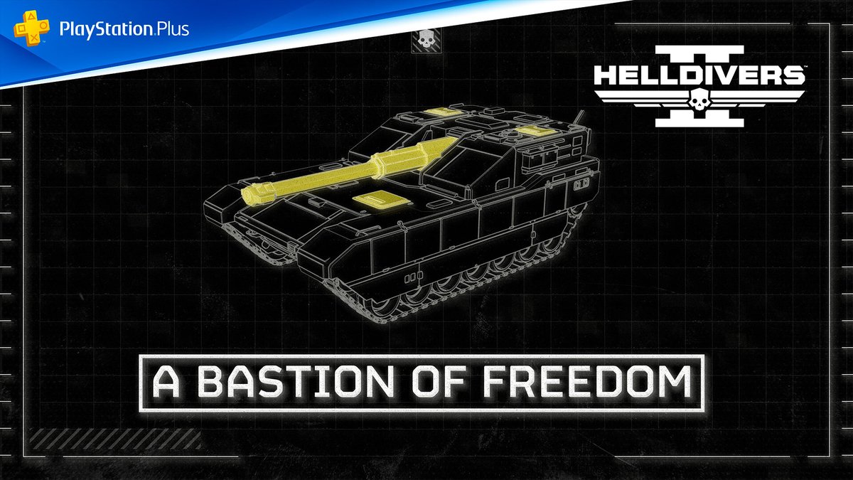 Deja tus huellas sobre el enemigo con el nuevo Tanque Bastión, listo para dirigirse a Cyberstan. Destruye las líneas enemigas, aplasta las fuerzas hostiles y descifra el código Automata trabajando juntos para llevar la Libertad a la galaxia👉 #Helldivers2