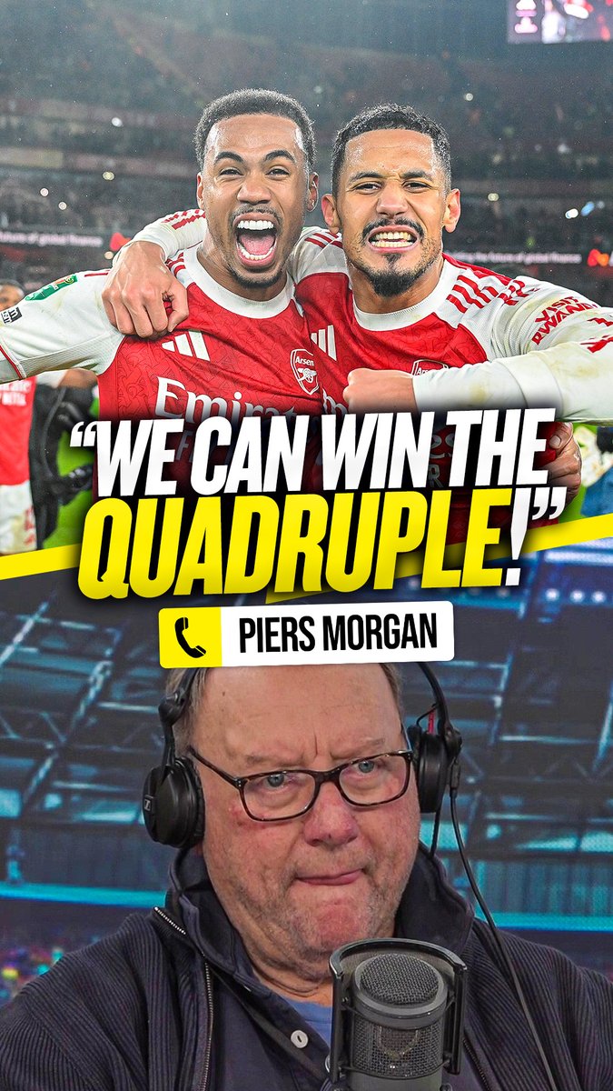 Piers Morgan said on the radio that Arsenal have “the best squad assembled in the history of world club football”… Surely he’s trolling? 😆