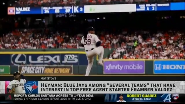 The Toronto Blue Jays are among several teams expressing interest in free agent Framber Valdez, per Jon Heyman. #MLBNHotStove