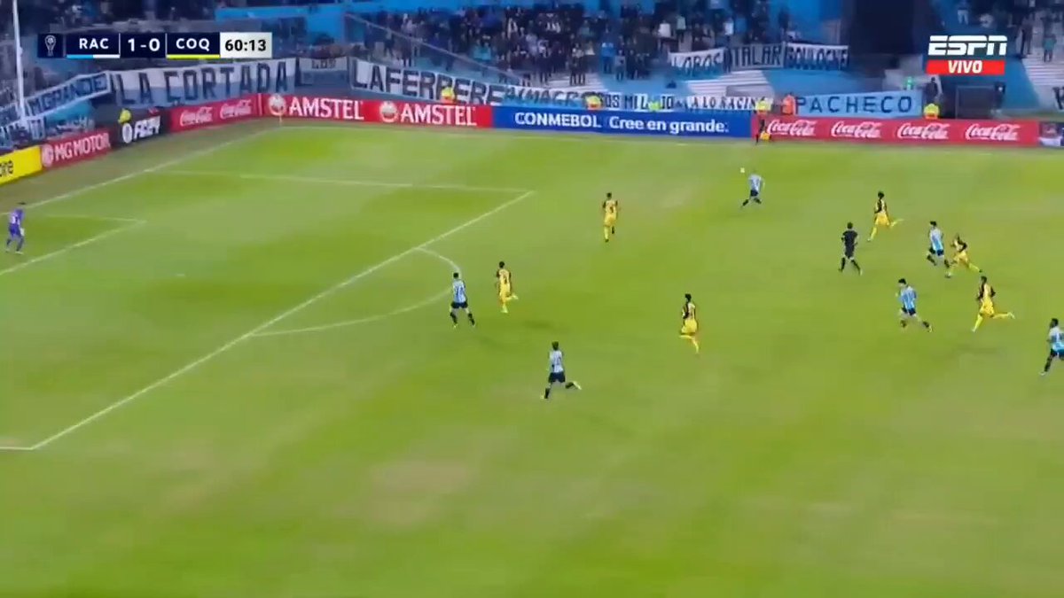 🆚️ Racing 3-0 Coquimbo Unido 🏆 Copa Sudamericana 📅 16/5/1024 🕒 61' ⚽️ Juan Ignacio Nardoni para el 2-0