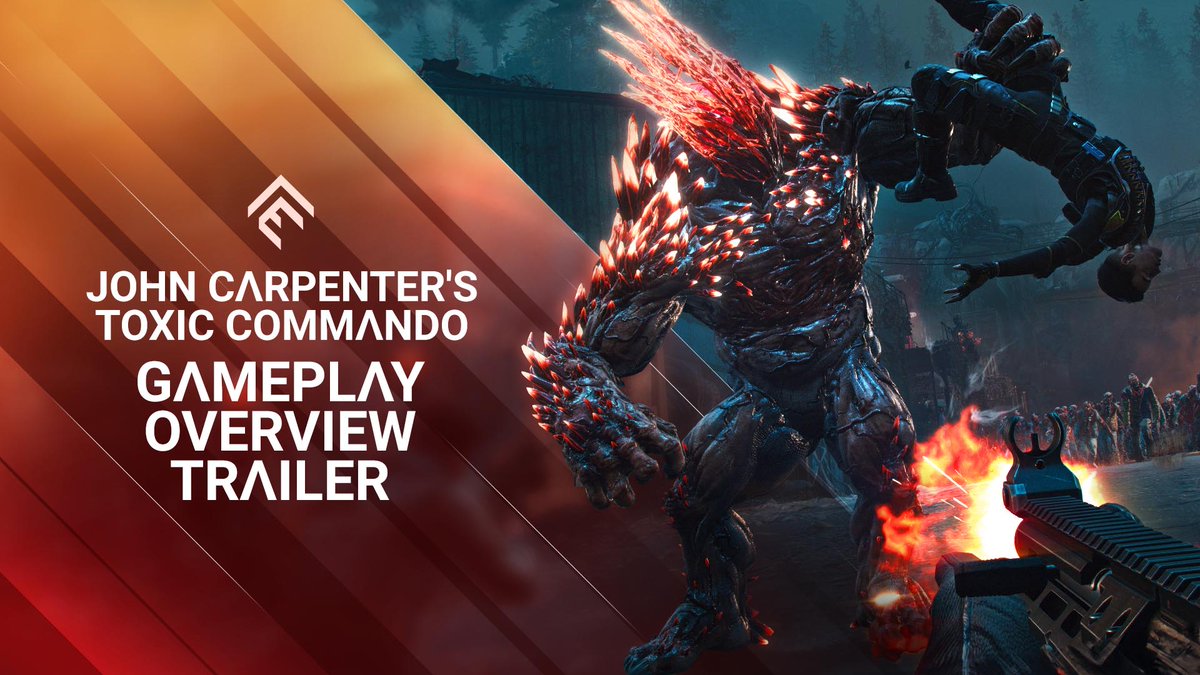 Get ready for NON-STOP zombie carnage with new John Carpenter's #ToxicCommando gameplay! 🧟Destroy huge enemies swarms 🛻Floor through hordes in your hotshot 🗺️Tackle semi-open world missions 🤝Lead your team of 4 to victory Demo Feb 19 | Out March 12: