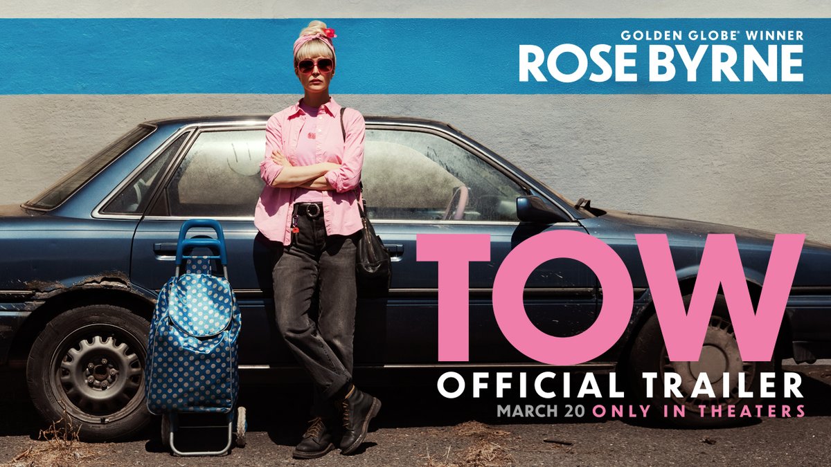The official trailer for Stephanie Laing’s ‘TOW’ has been released. Starring Rose Byrne, Dominic Sessa, Demi Lovato, Simon Rex, Ariana Debose and Octavia Spencer. In theaters March 20.