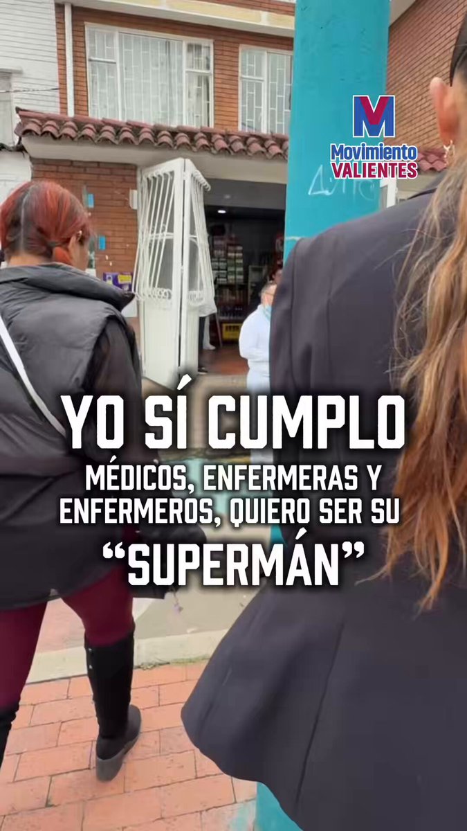 YO SÍ CUMPLO Médicos, enfermeras, y enfermeros, quiero ser su “SUPERMÁN” #LaGranConsulta el 8 de marzo, cuento con ustedes.