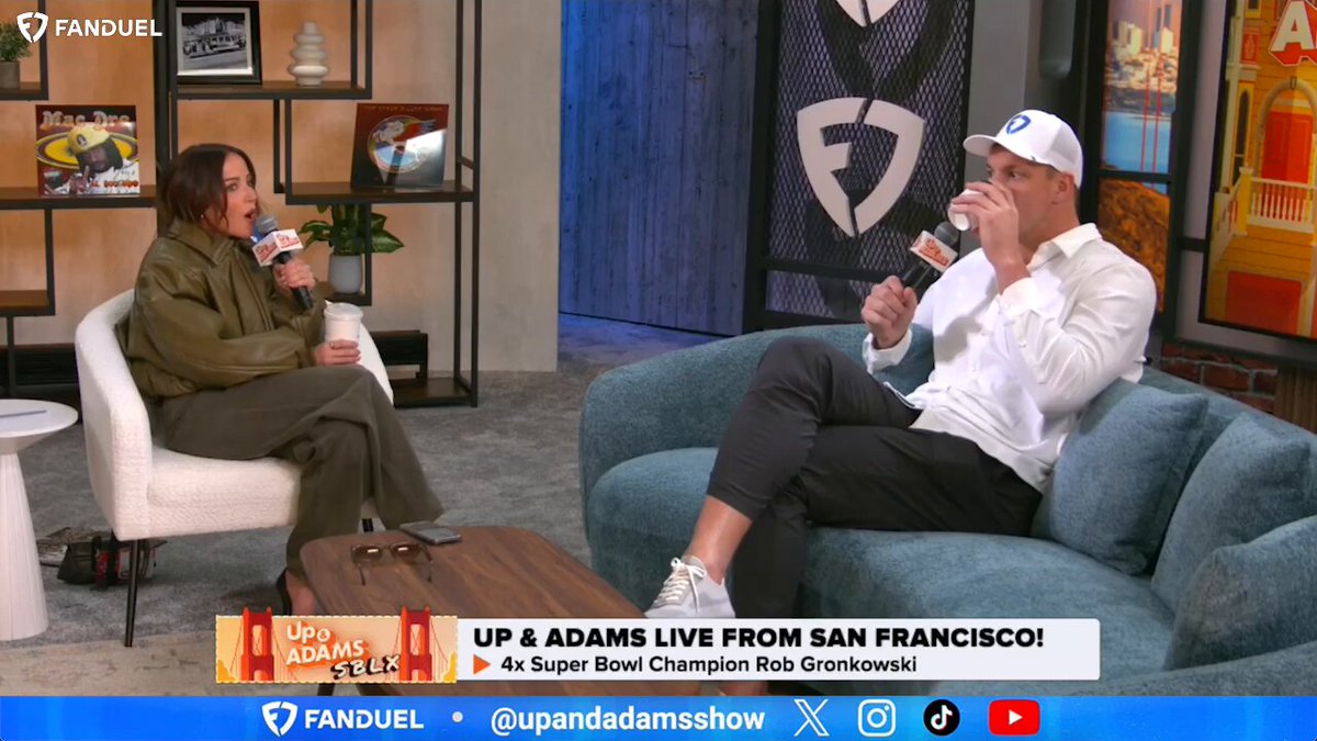 What does Gronk think about Tom Brady saying he won't root for the Patriots in the SB? "He probably wants to be the quarterback!" 😂 Rob Gronkowski | Kay Adams