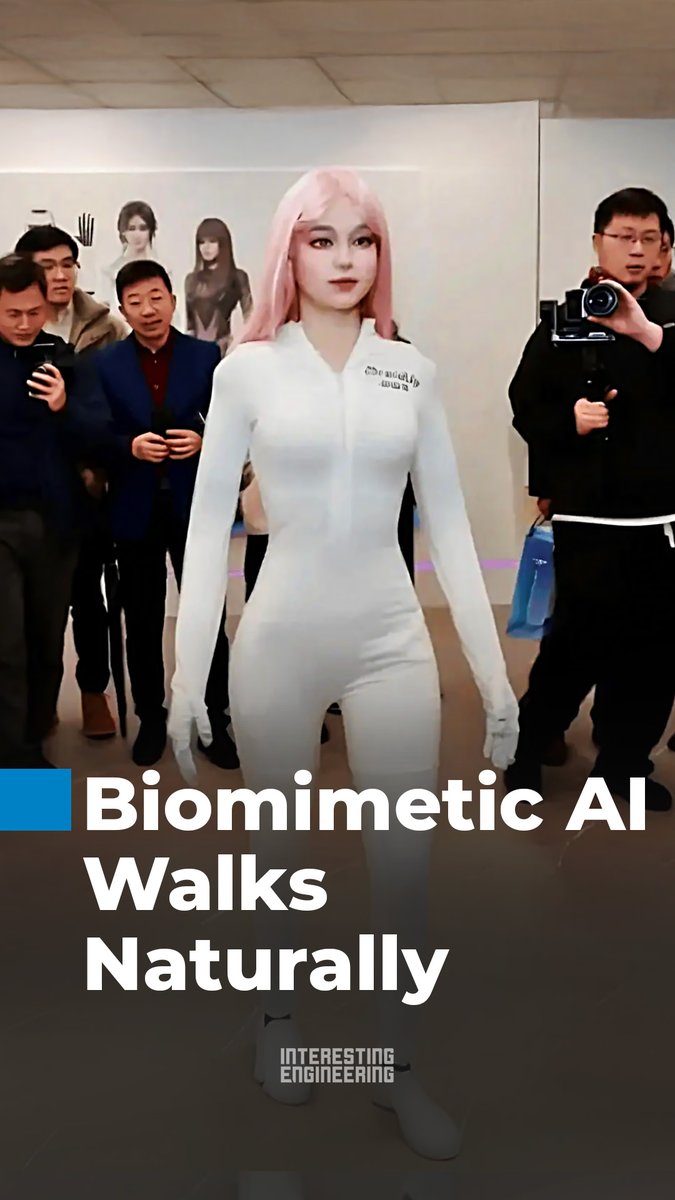Shanghai’s Moya humanoid robot walks with human-like motion, shows realistic facial expressions, and is designed for natural interaction in healthcare and service roles.