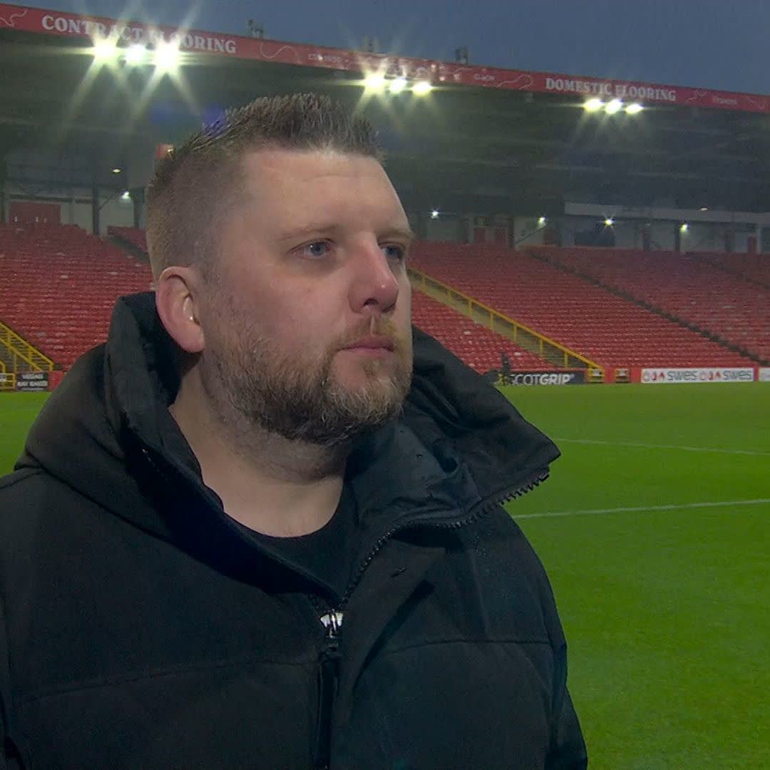 🗣️ "I think we're on 30-odd consecutive days of rain and snow!" Watch more shots of the pitch inspection at Pittodrie, plus hear from Aberdeen chief executive Alan Burrows as their match against Celtic was postponed, despite the best efforts of ground staff ⤵️
