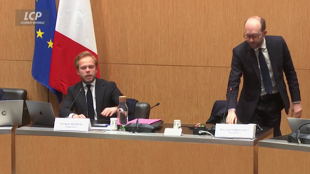 Incident durant la commission d'enquête sur l'audiovisuel public : le rapporteur Charles Alloncle accuse le président Jérémie Patrier-Leitus d'avoir "des liens avec des actionnaires de Mediawan". Il suspend la séance au regard de ce qu'il qualifie d'"accusations très graves". #DirectAN