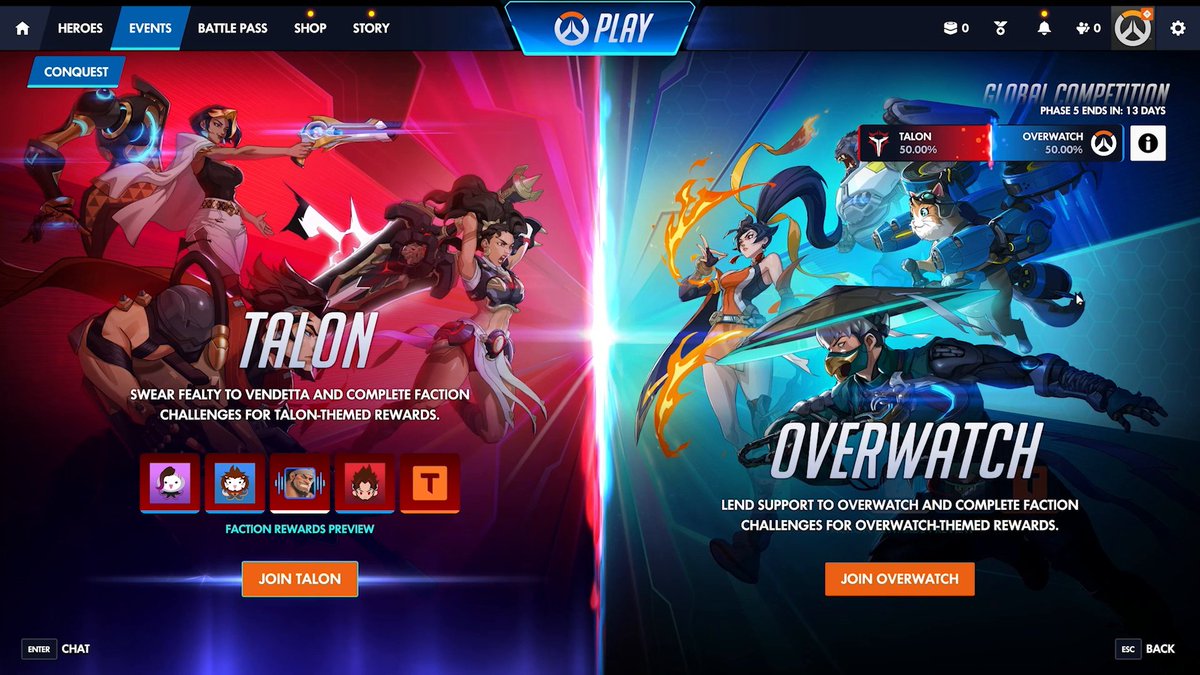 It’s Talon vs. Overwatch in our new Season 1: Conquest Meta Event! ⚔️ Choose your side, unlock exclusive Overwatch and Talon themed rewards, and watch how it all plays out in-game when Season 1 starts Feb 10 🎮