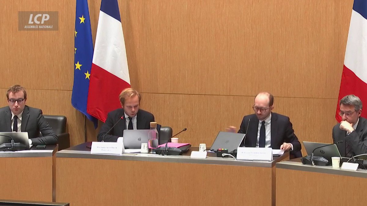 Suite de l'accrochage entre le rapporteur et le président de la commission d'enquête sur l'audiovisuel public : Charles Alloncle dénonce "un incident d'une grande gravité". Jérémie Patrier-Leitus indique qu'il lui répondra "très officiellement" demain matin. #DirectAN