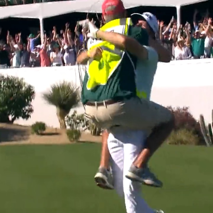 4 years ago Sam Ryder brought the house down at the Waste Management Open