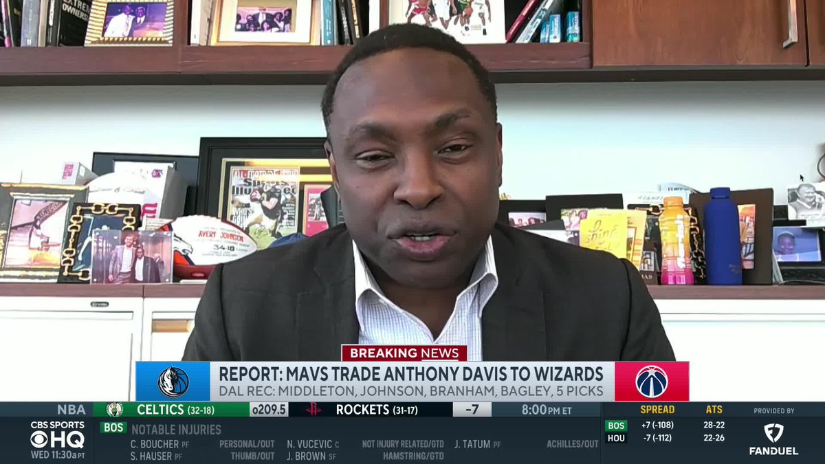 "It's basically going to bring closure to what I call a generational [Luka Dončić] trade." Avery Johnson is not surprised the Mavericks traded Anthony Davis.