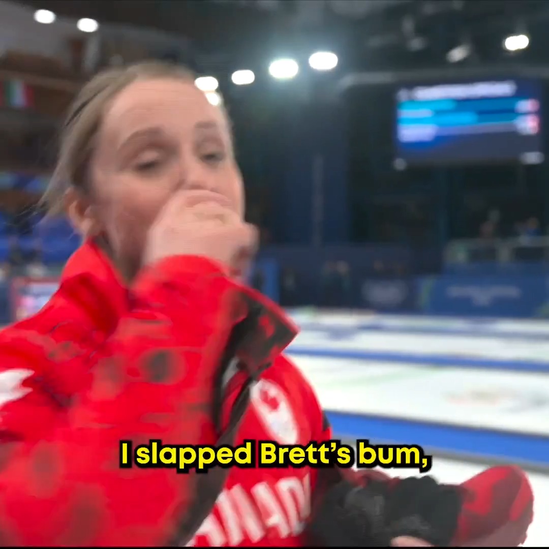 The Canadian mixed doubles curling team took the world's stage at the Winter Olympics... and then this happened. 😂
