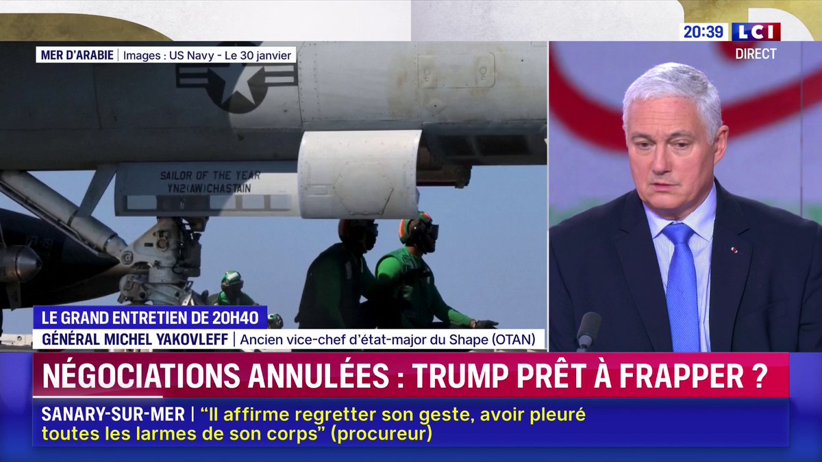 ⚡️🔴 Pourparlers entre les États-Unis et l'Iran annulés : Trump prêt à frapper ? "Je ne crois pas à ces frappes américaines. (…) Les Iraniens font comme Poutine : ils font semblant de vouloir négocier, sauf qu’il n’y a rien à négocier", estime La Punchline de Yakovleff