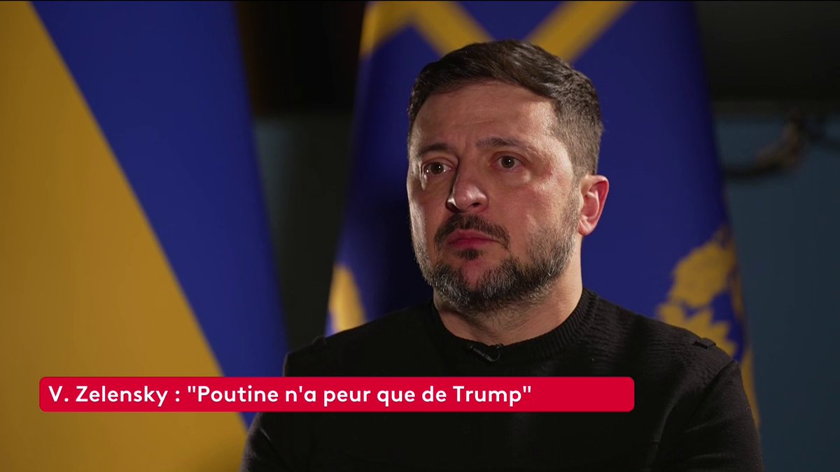 🔴 🗣️ ENTRETIEN EXCLUSIF : "C'est comme si les Européens n'arrivaient pas à croire que cela peut arriver dans leur propre pays", affirme Volodymyr Zelensky face à Léa Salamé depuis Kiev. Suivez notre édition spéciale sur #franceinfo. #Canal16