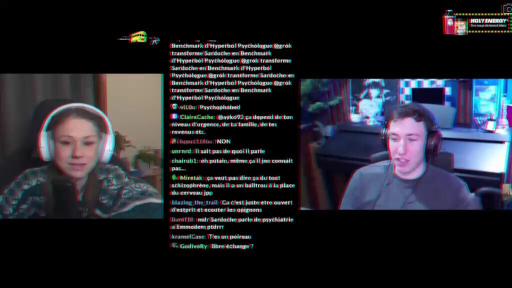 Environ 40 secondes après la fin de son débat avec Sardoche 🇫🇷, la streameuse emmodem qualifie les propos de son interlocuteur de "sous-entendus racistes"