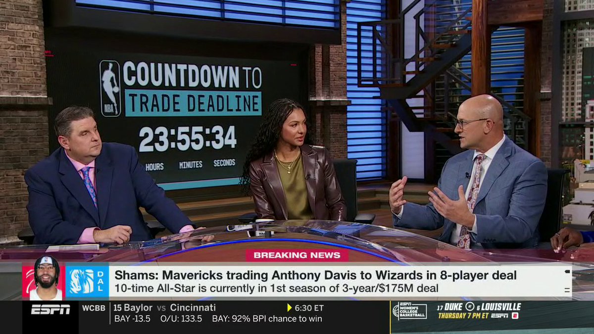 Things are HEATING UP as the NBA trade deadline approaches 🔥👀 The NBA Today crew weighs in on the Anthony Davis trade ⤵️