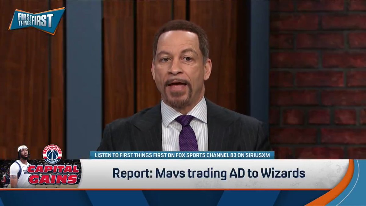 Report: Mavs trading Anthony Davis to Wizards. Chris Broussard reacts: “The fact that they were able to get Cooper Flagg. They are so lucky. If it wasn’t for that, they might as well fold up the franchise.”