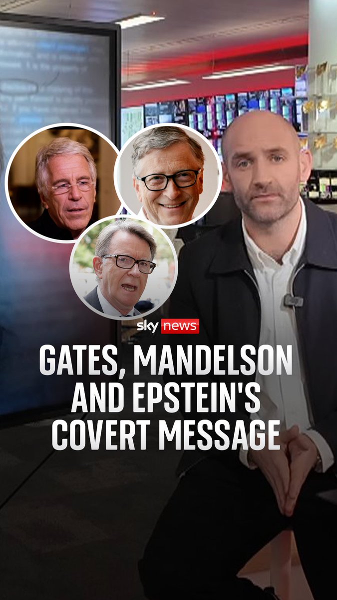 Gates, Mandelson and Epstein's covert message. Bill Gates has said he was "foolish" to spend any time with Jeffrey Epstein, and that he regrets ever knowing him. Sky's Tom Cheshire reports on key findings from the latest release of the Epstein files.