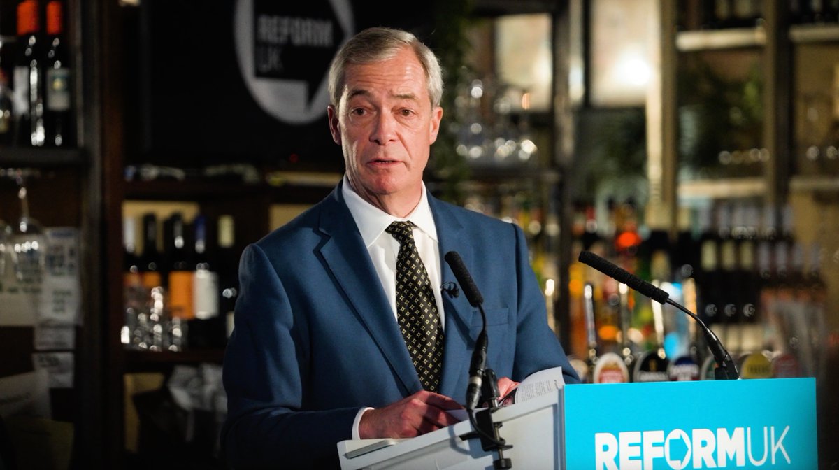 Yesterday Nigel Farage and Lee Anderson announced our five point plan to save our pubs and hospitality sector. Only Reform UK has a plan to save British pubs. ✅