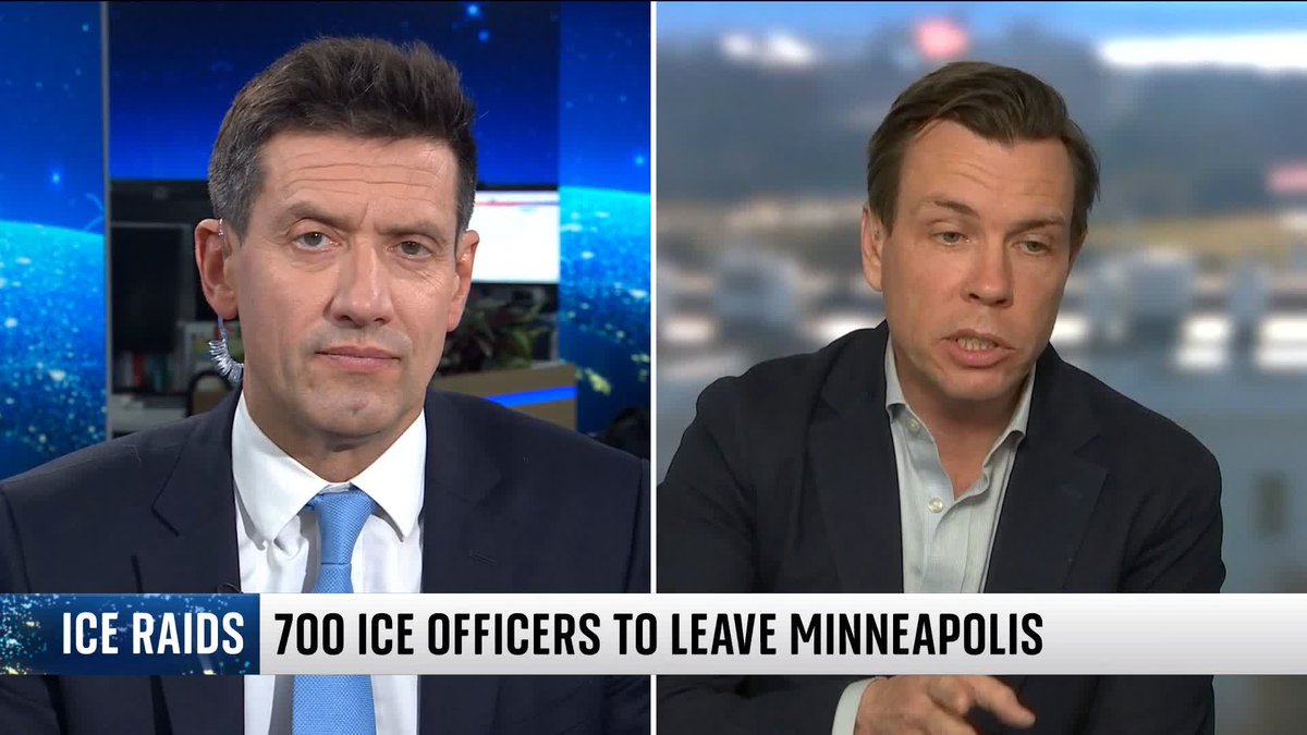 The Trump administration will withdraw 700 ICE agents from Minneapolis. Criticism of ICE operations in the city is undermining the administration's successful illegal immigration crackdown on the southern border, says Mark Stone. 📱 📺 Sky 501