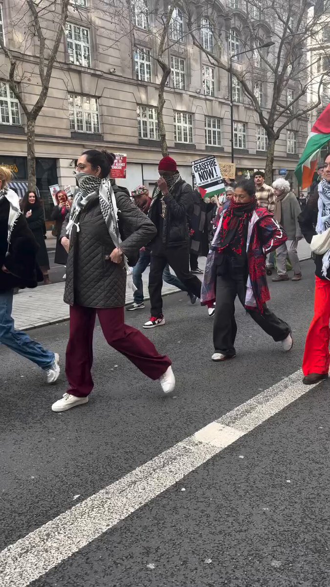 Liberal women perform bizarre dance in the name of Gaza during a ‘Dancers for Palestine’ march.