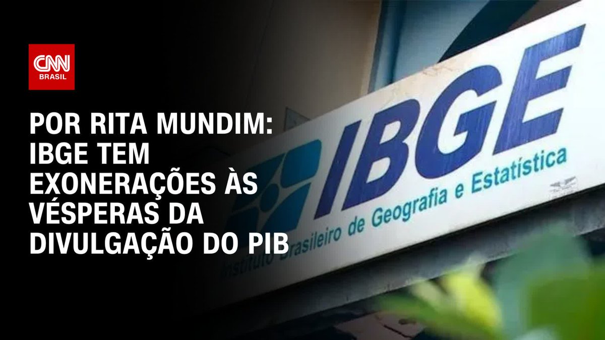 IBGE tem exonerações às vésperas da divulgação do PIB; assista #HoraH