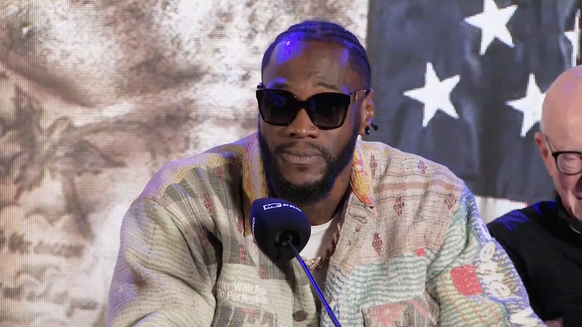 "We've got a sick mind to fight each other" 😤 Deontay Wilder describes how he and Derek Chisora are both out to hurt each other as the pair faced off ahead of their fight 🥊