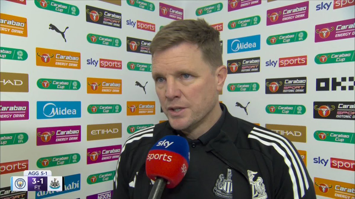 "I don't think we did our jobs particularly well" "We were losing too many duels" The first half was not played well enough by Newcastle, says Eddie Howe 🎙️