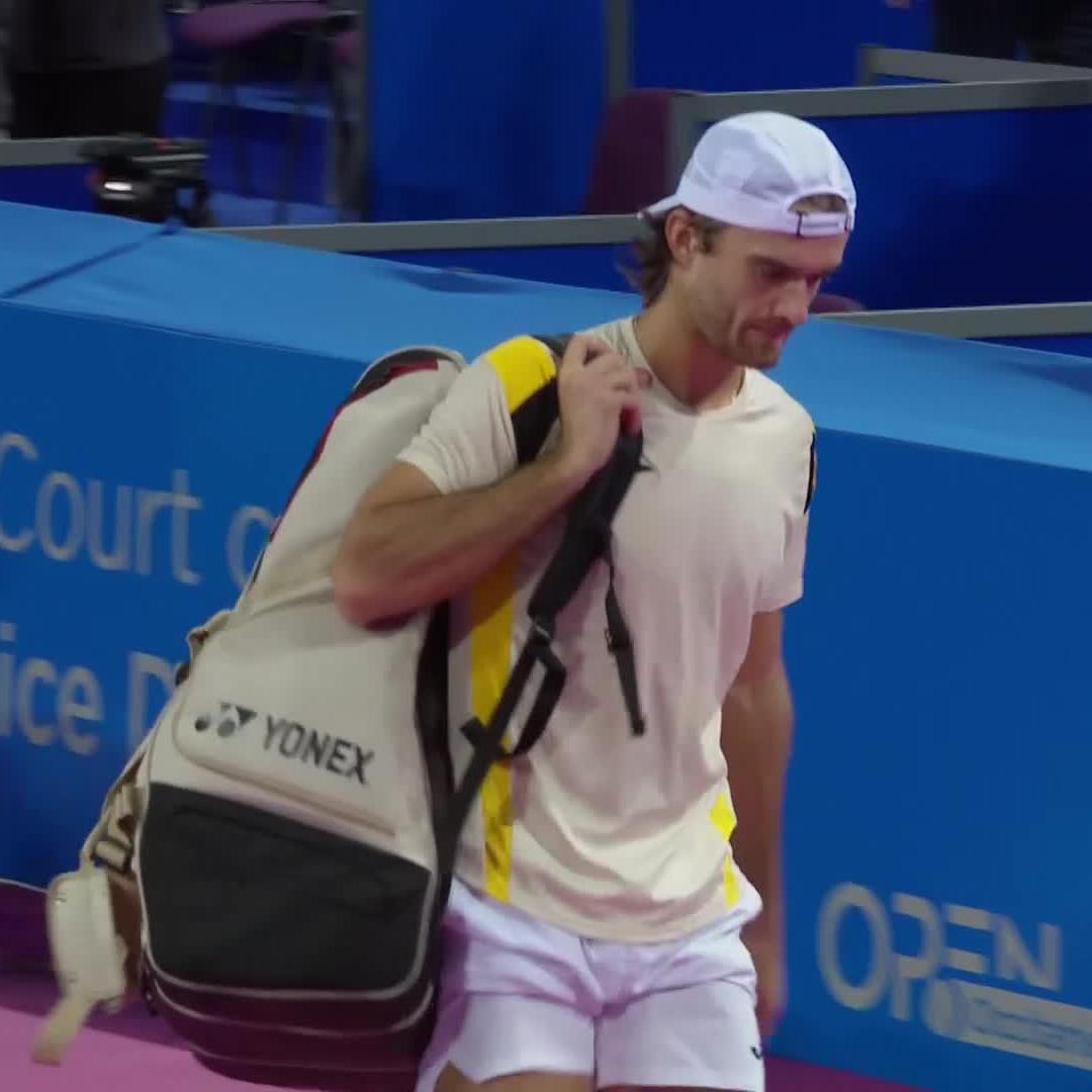Arthur Géa juste après sa défaite en Australie dans notre podcast : "Je commence à me dire si je ne vais pas aller voir un chaman bientôt". ☠️Tournoi de Montpellier : 1T : Mpetshi Perricard 6-3 abandon ✅ 2T : Machac 6-3, 4-5 abandon ✅ Efficace.