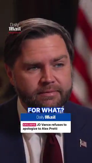 Reporter: Have you apologized or do you plan to apologize to the family of Alex Pretti? Vance: For what?