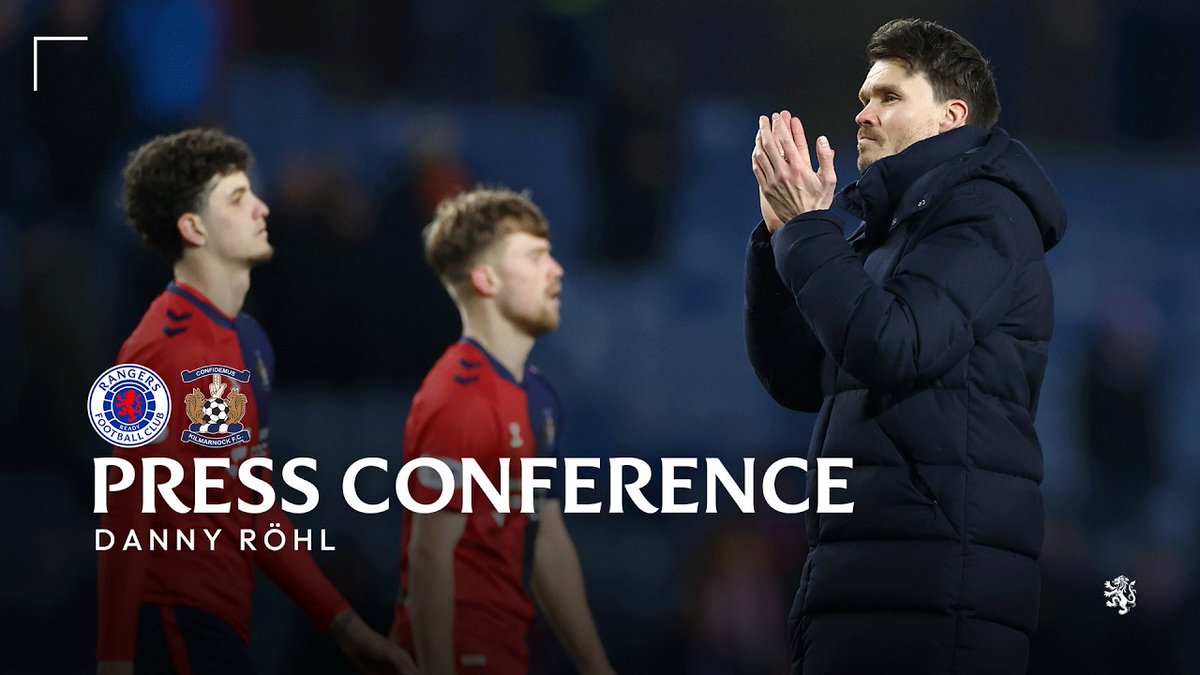 🎙️ Danny Röhl spoke to the media after tonight's 5-1 win against Kilmarnock at Ibrox.