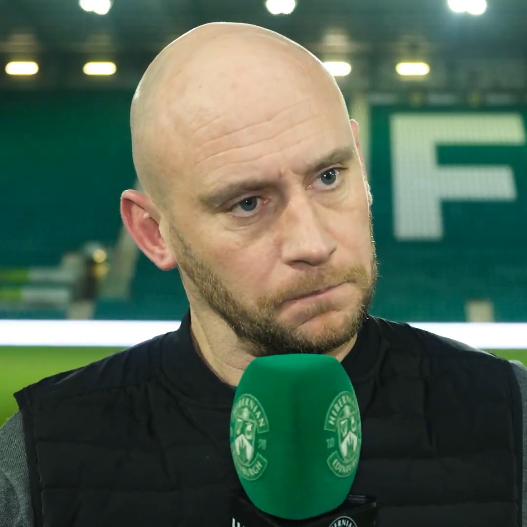 David Gray spoke to 𝗛𝗶𝗯𝘀 𝗧𝗩 following a dramatic evening at Easter Road! 🎙️