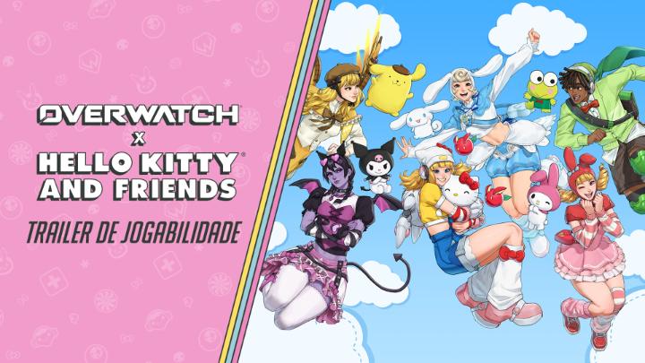Nunca é demais ter muitos amigos! 😻 🎀 Juno como Hello Kitty 🥮 Mercy como Pompompurin 🐰 como My Melody 🐸 Lúcio como Keroppi ✨ E mais! Overwatch x Hello Kitty e Amigos chega em 10 de fevereiro 💫