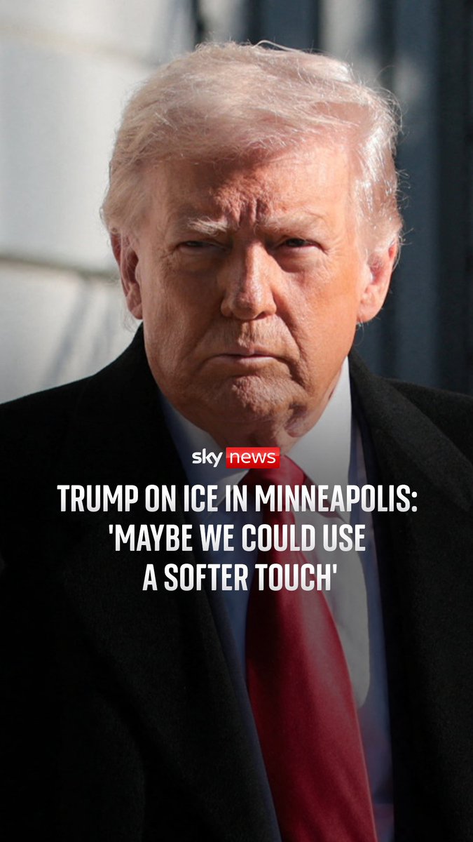 'Maybe we could use a softer touch'. Donald Trump was questioned by NBC on whether he has changed his approach to immigration enforcement in Minneapolis.