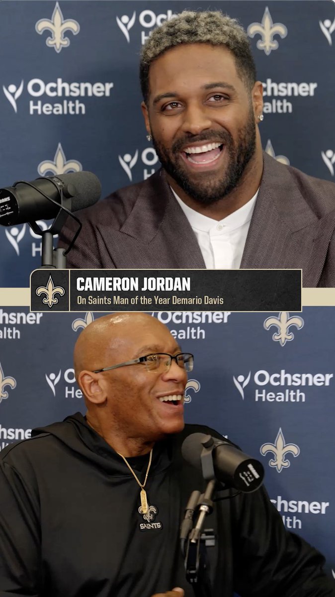 Cam makes the case for Demario to be named Walter Payton NFL Man of the Year 🤝 #Saints | Cam Jordan