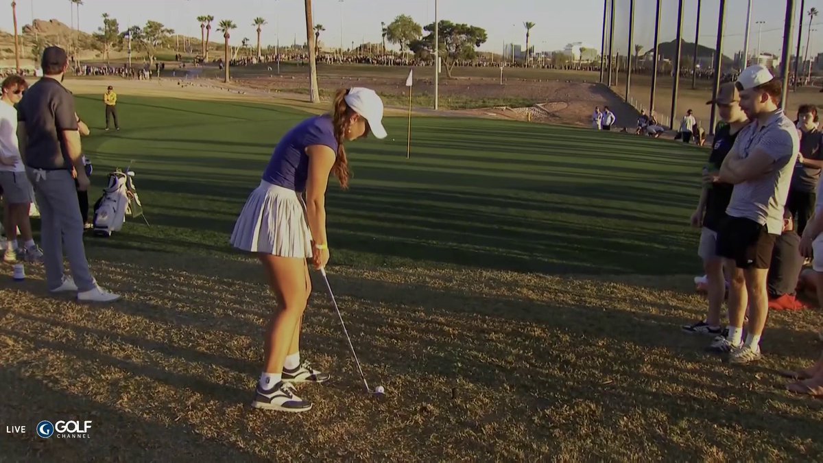 Phenomenal CHIP-IN BIRDIE by Alexis Miestowski! 💥 📺 Good Good Golf Desert Open on GC