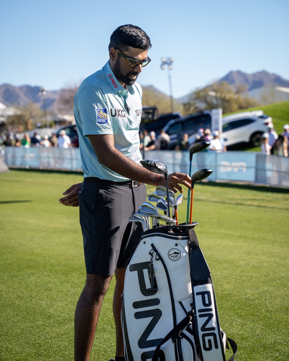 Two 8-irons and a secret weapon for the week. What's in the bag for Sahith Reddy Theegala, POV style. #PlayYourBest
