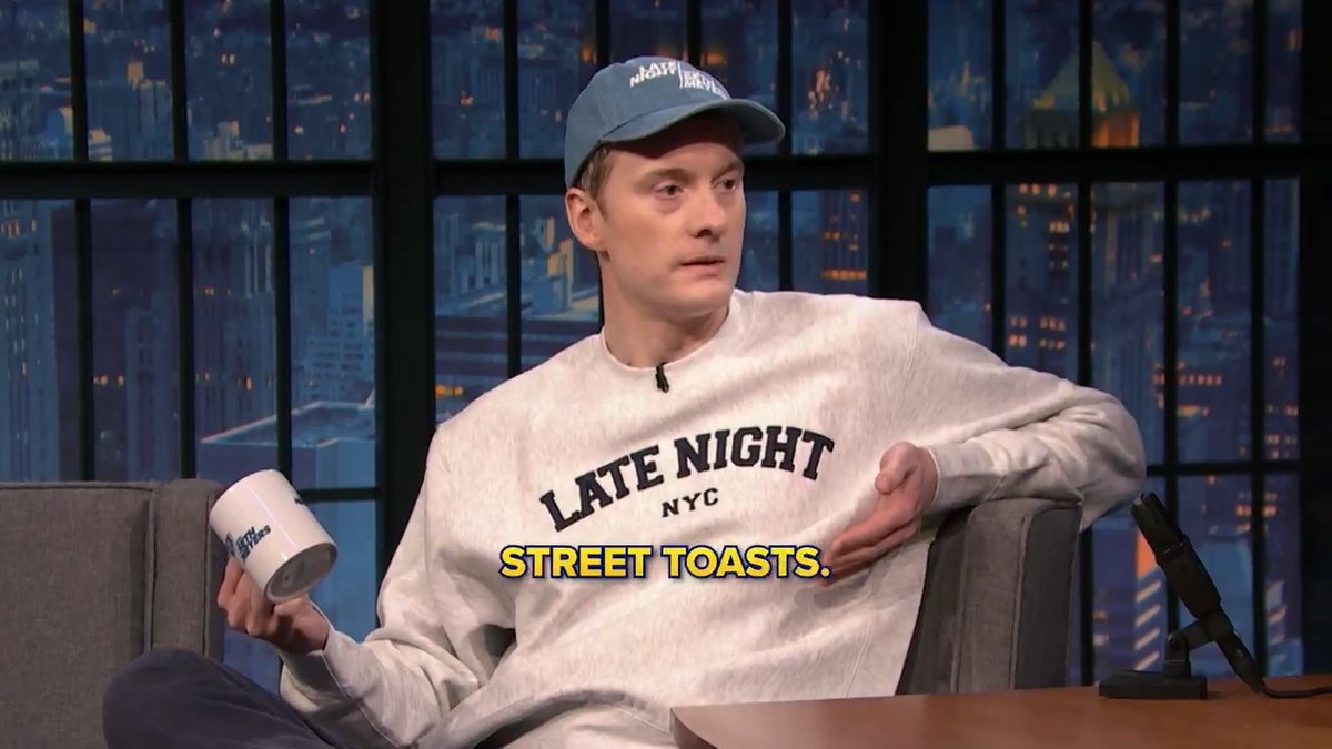 James Acaster didn’t realize he would be on Late Night tonight 😳