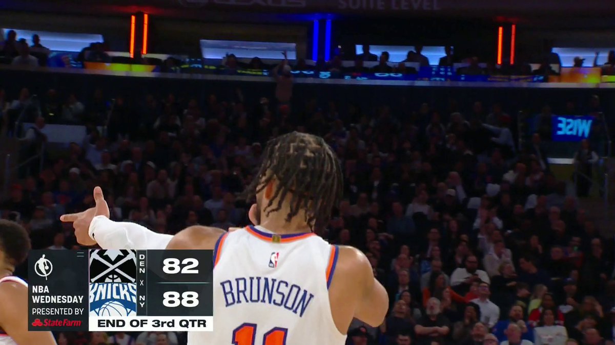 Jalen Brunson is in that MODE 🔥 Don't miss the final quarter of Nuggets-Knicks on ESPN and the ESPN app 👀