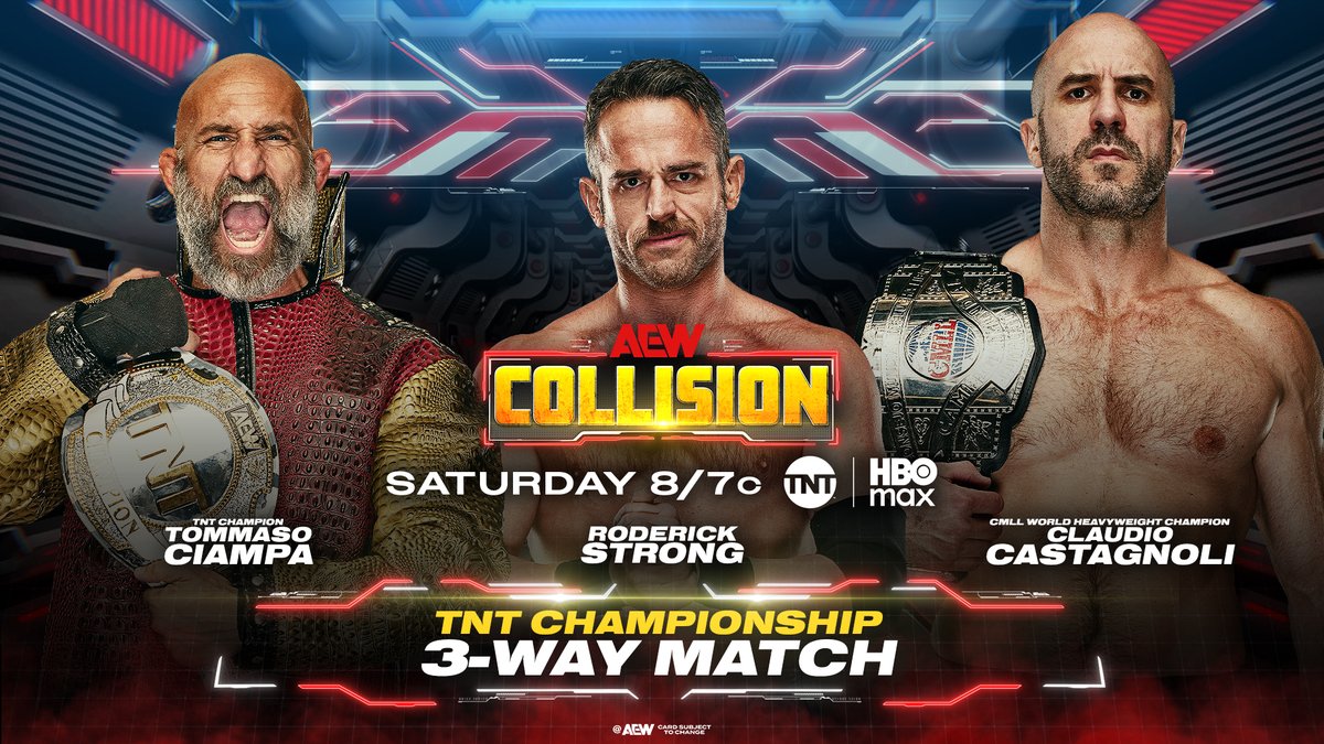 The newly crowned TNT Champion Tommaso Ciampa throws down an open challenge for #AEWCollision this Saturday! Watch #AEWDynamite LIVE on TBS &amp; HBO Max