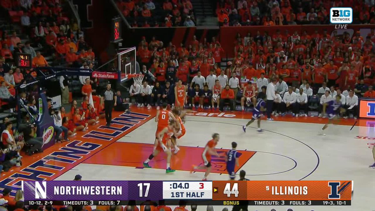 KEATON WAGLER HALF COURT MAKE AT THE BUZZER 🚨🤯🚨🤯 📺: Big Ten Network